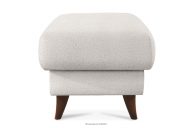 Opierka na nohy s úložným priestorom boucle fabric biela
