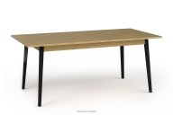 Rozkladací stôl 160-200 svetlý dub/čierna