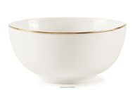 Misa z tvrdého porcelánu ecru/zlatá