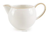 Krémovka tvrdý porcelán ecru/zlatá