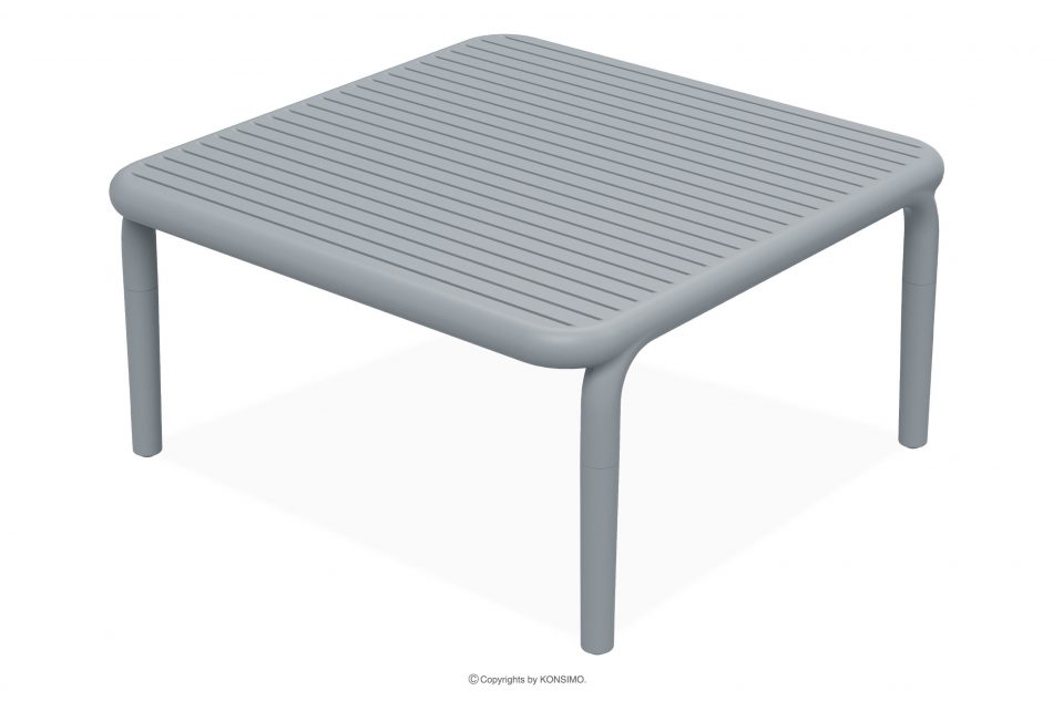 FICCARI Veľký záhradný stolík polypropylén so sklenenými vláknami sivá šedý - obrázok 0