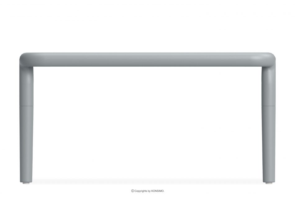 FICCARI Veľký záhradný stolík polypropylén so sklenenými vláknami sivá šedý - obrázok 2