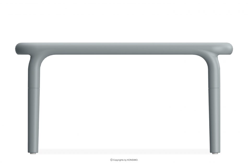 FICCARI Veľký záhradný stolík polypropylén so sklenenými vláknami sivá šedý - obrázok 4