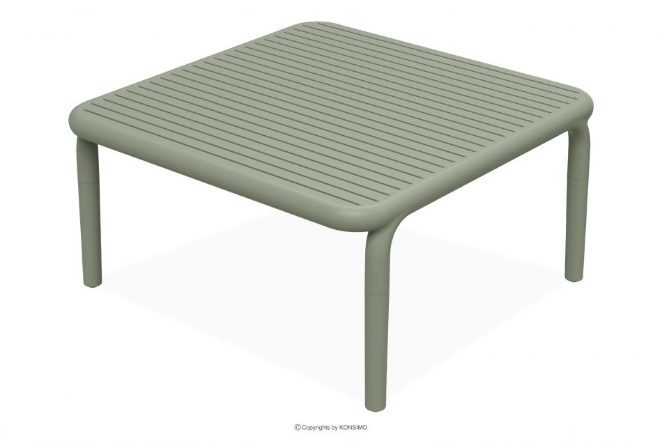 FICCARI Veľký záhradný stolík polypropylén so sklenenými vláknami olivová olivový - obrázok 0