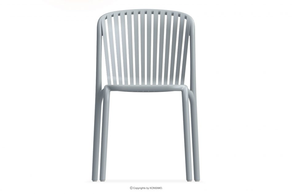 FICCARI Sada záhradného nábytku z polypropylénu so sklenenými vláknami sivá 4 osoby. šedý - obrázok 3