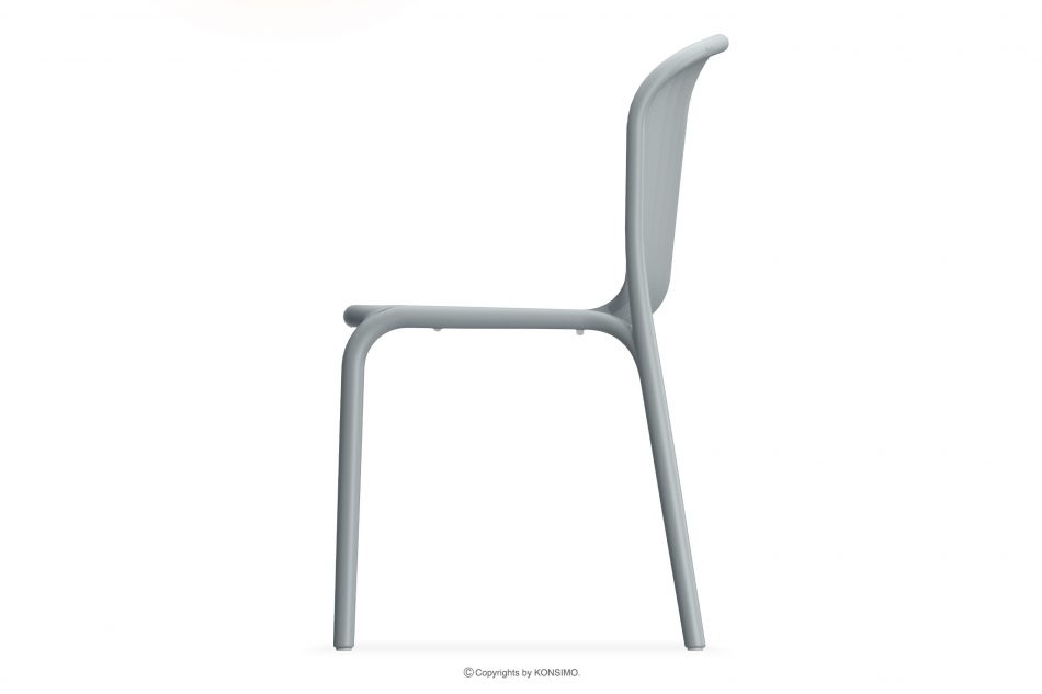 FICCARI Sada záhradného nábytku z polypropylénu so sklenenými vláknami sivá 4 osoby. šedý - obrázok 4