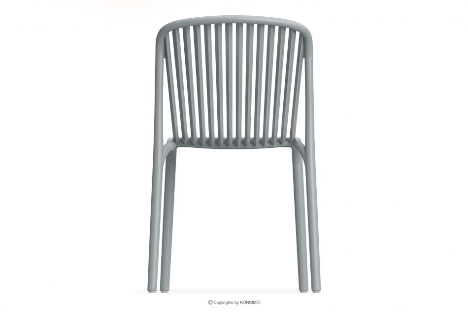 FICCARI Sada záhradného nábytku z polypropylénu so sklenenými vláknami sivá 4 osoby. šedý - obrázok 5