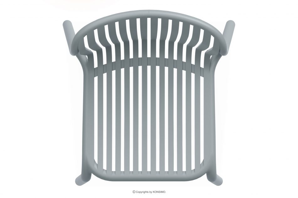 FICCARI Sada záhradného nábytku z polypropylénu so sklenenými vláknami sivá 4 osoby. šedý - obrázok 6