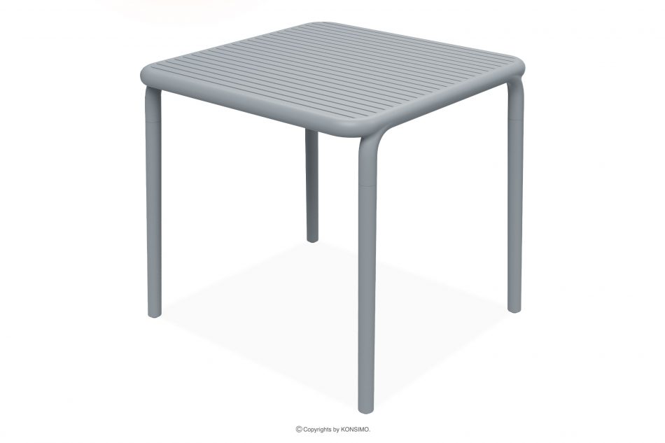 FICCARI Sada záhradného nábytku z polypropylénu so sklenenými vláknami sivá 4 osoby. šedý - obrázok 7