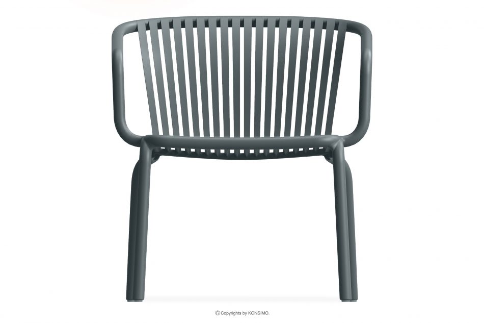 FICCARI Sada záhradného nábytku kreslá a konferenčný stolík antracitová farba antracitový - obrázok 3