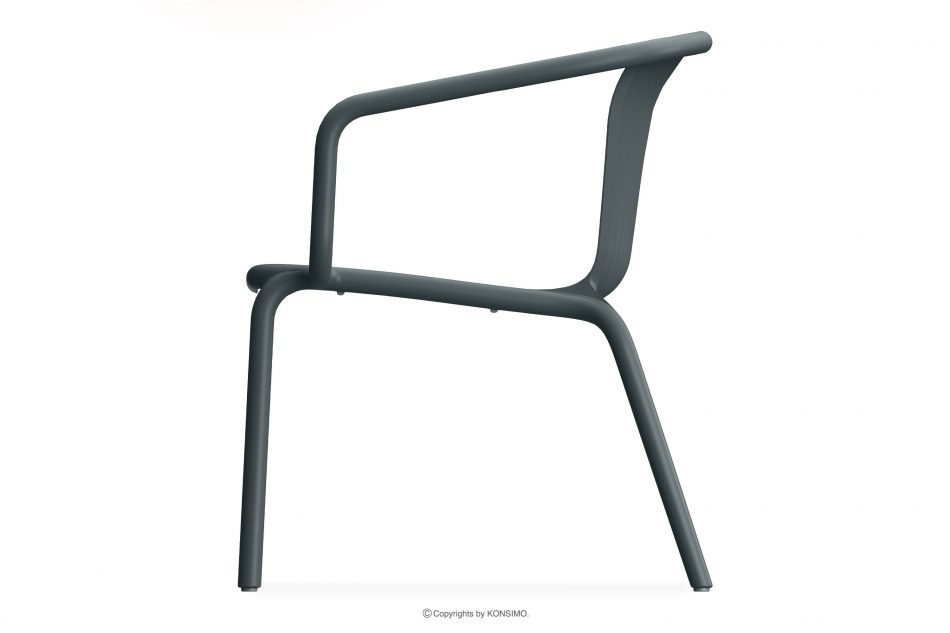 FICCARI Sada záhradného nábytku kreslá a konferenčný stolík antracitová farba antracitový - obrázok 4