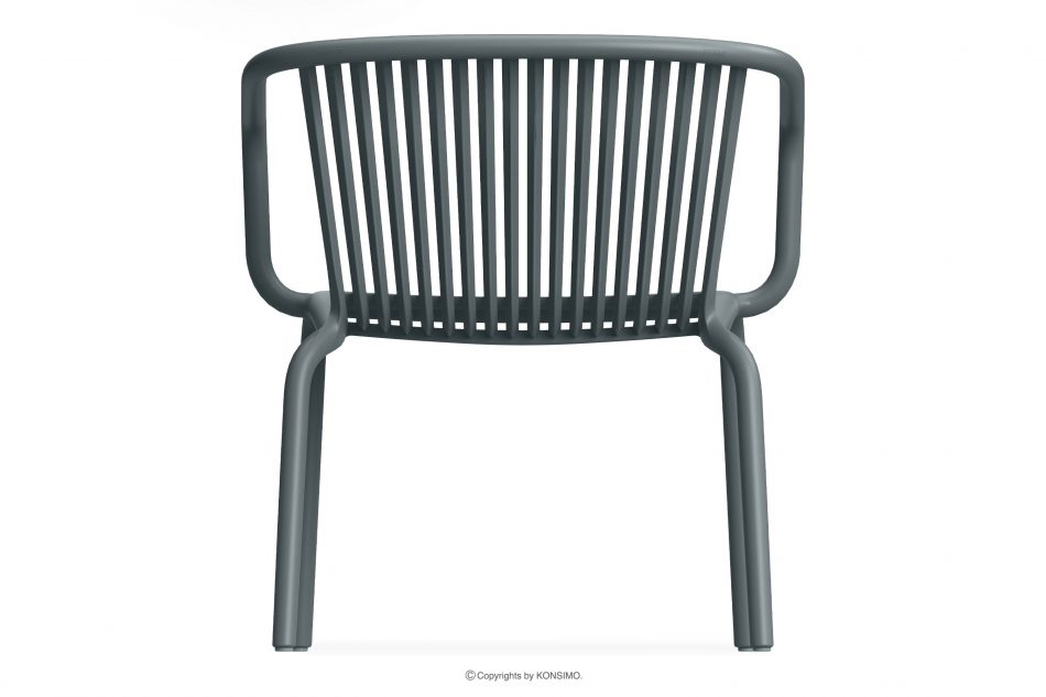 FICCARI Sada záhradného nábytku kreslá a konferenčný stolík antracitová farba antracitový - obrázok 5