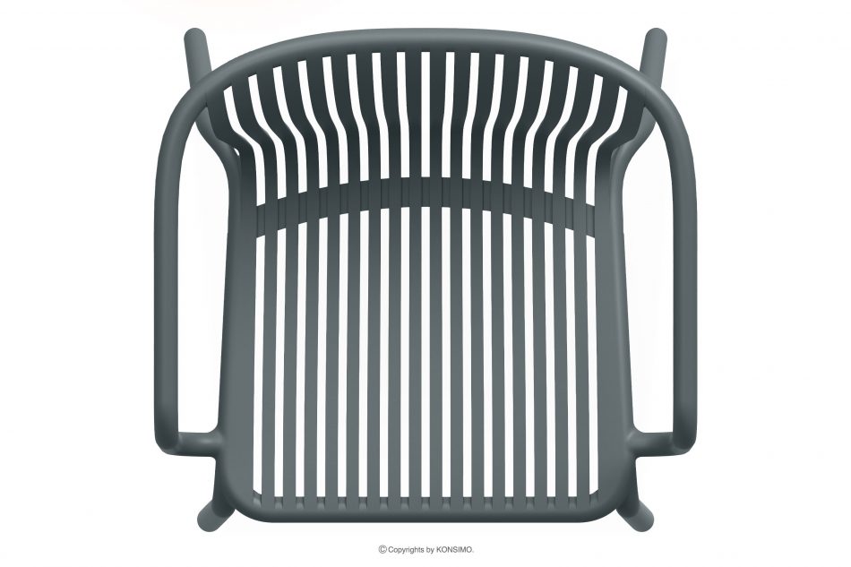 FICCARI Sada záhradného nábytku kreslá a konferenčný stolík antracitová farba antracitový - obrázok 6