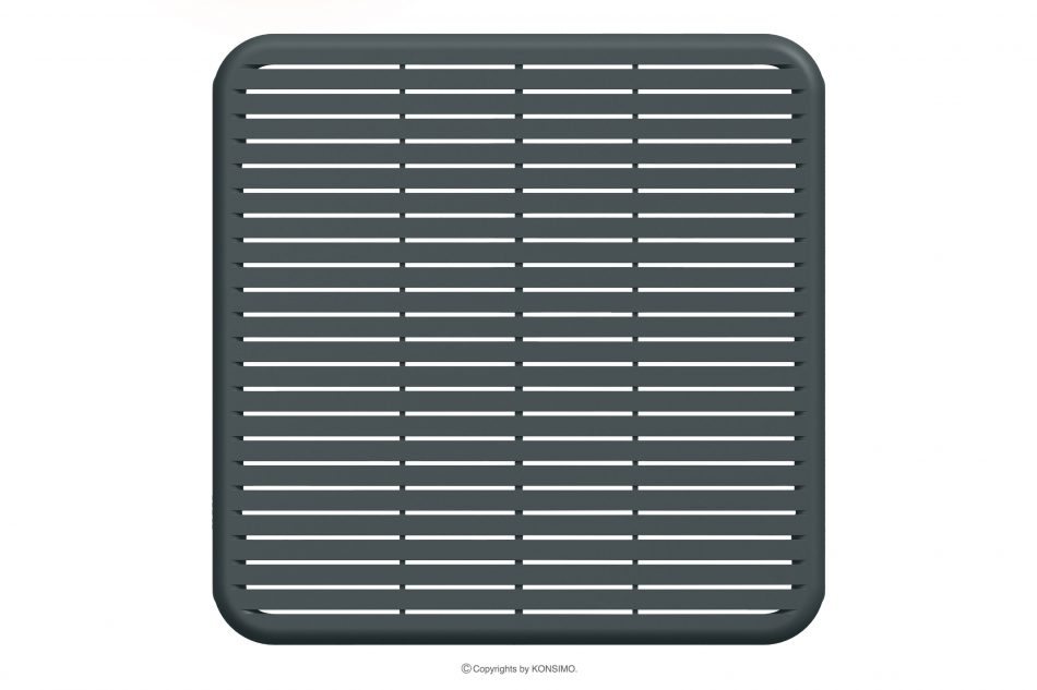 FICCARI Sada záhradného nábytku kreslá a konferenčný stolík antracitová farba antracitový - obrázok 9