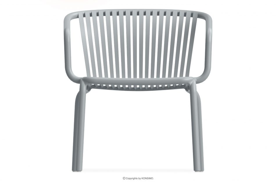 FICCARI Sada nábytku na balkón z polypropylénu so sklenenými vláknami sivá 2 osoby. šedý - obrázok 3