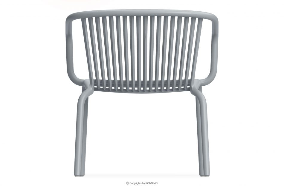 FICCARI Sada nábytku na balkón z polypropylénu so sklenenými vláknami sivá 2 osoby. šedý - obrázok 5