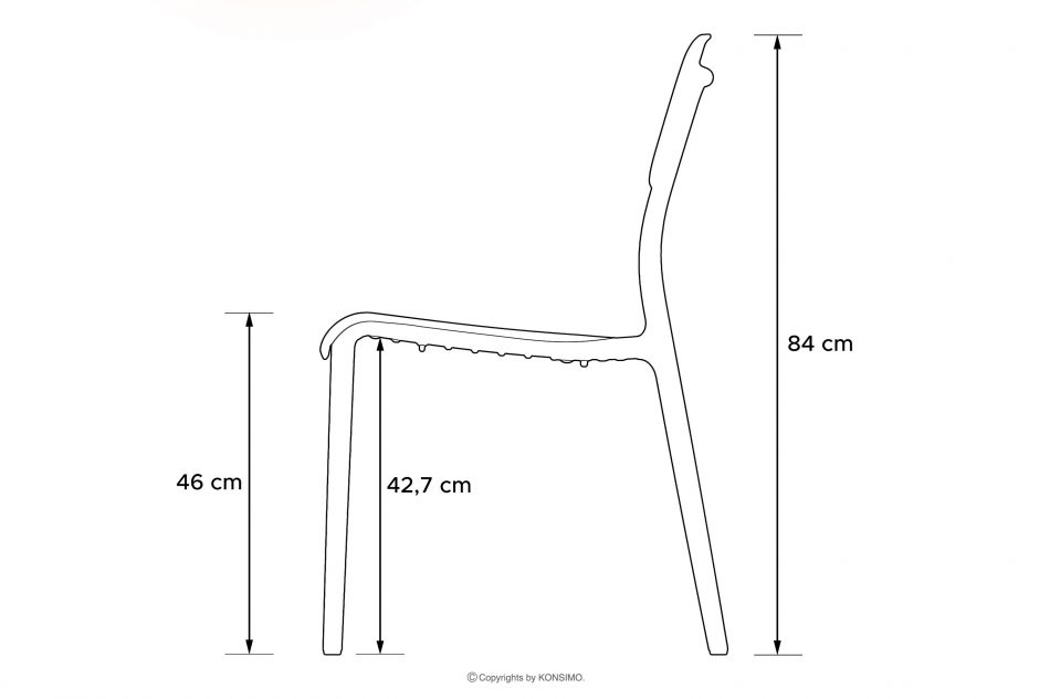 GALIO Záhradná stolička z ekologického materiálu zelená zelený - obrázok 11