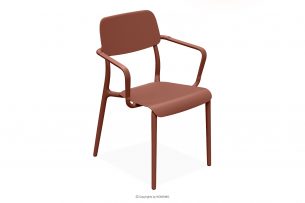 GALIO, https://konsimo.sk/kolekcie/galio/ Záhradná stolička s podrúčkou z ekologického materiálu oranžová oranžový - obrázok