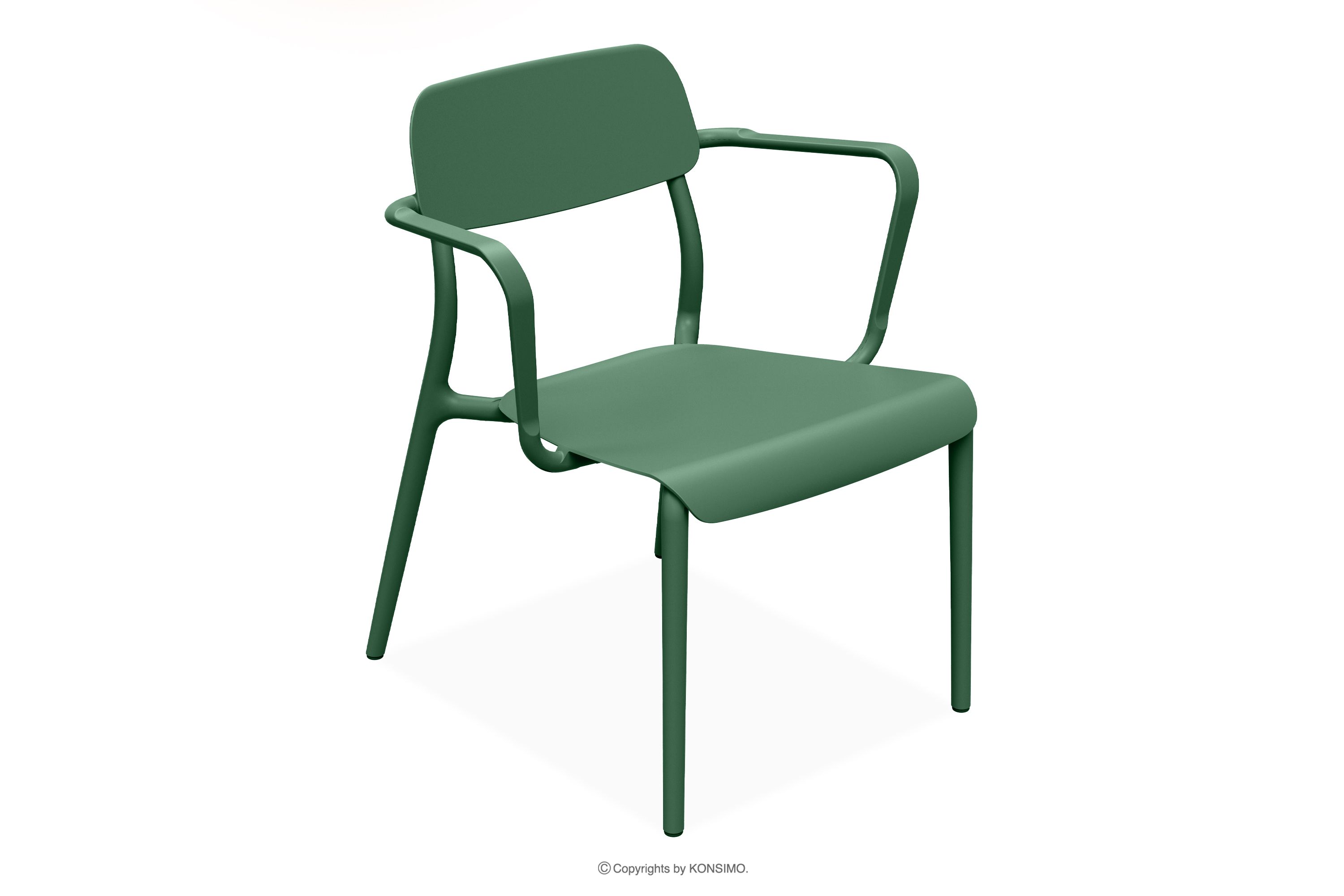 Záhradné kreslo z ekologického materiálu zelená