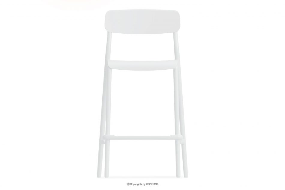 GALIO Záhradná stolička z ekologického materiálu biela biela - obrázok 2