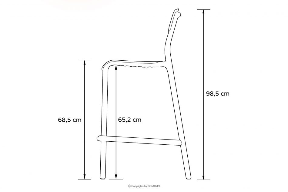 GALIO Záhradná stolička z ekologického materiálu zelená zelený - obrázok 7