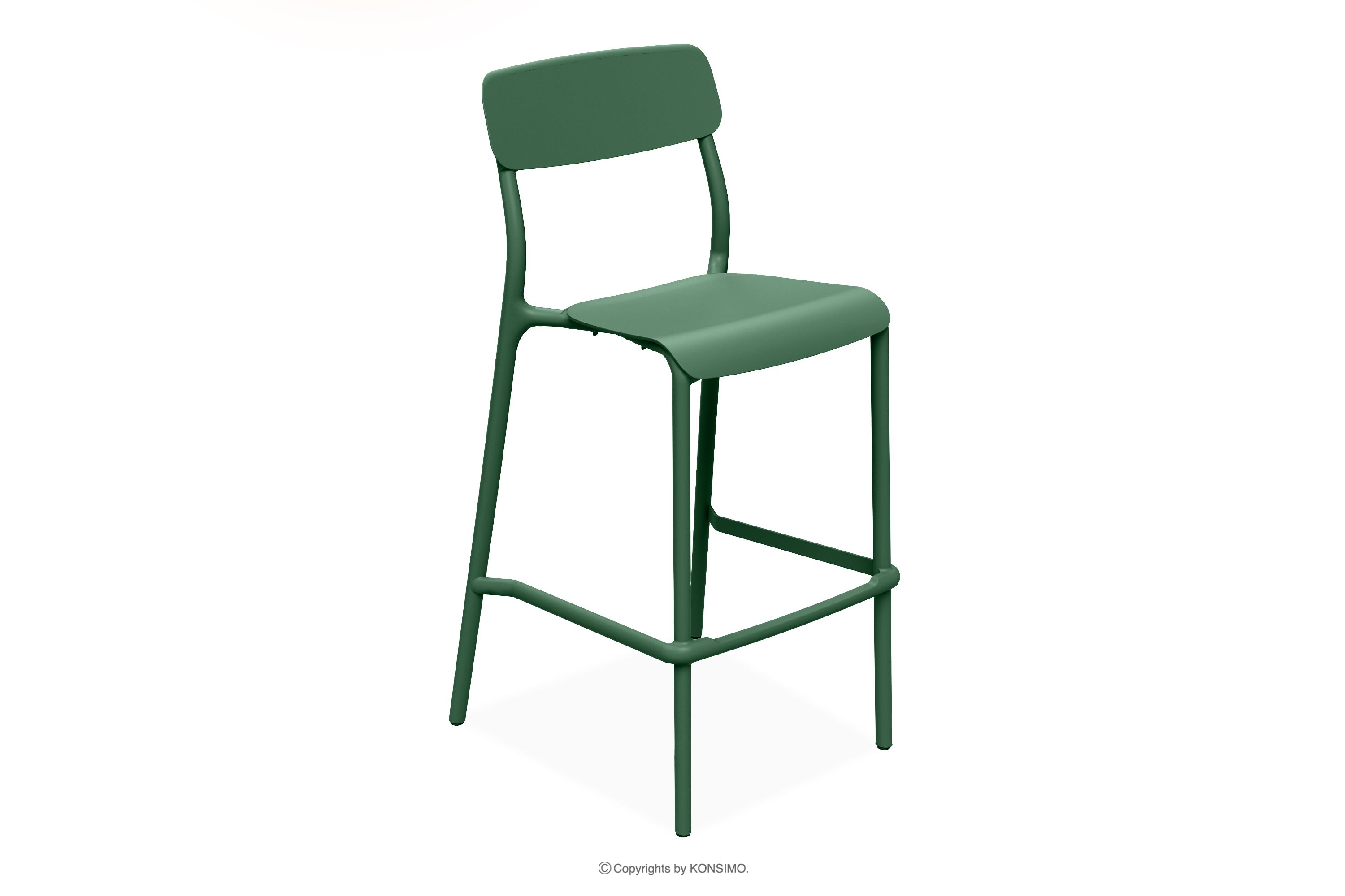 Záhradná stolička z ekologického plastu zelená