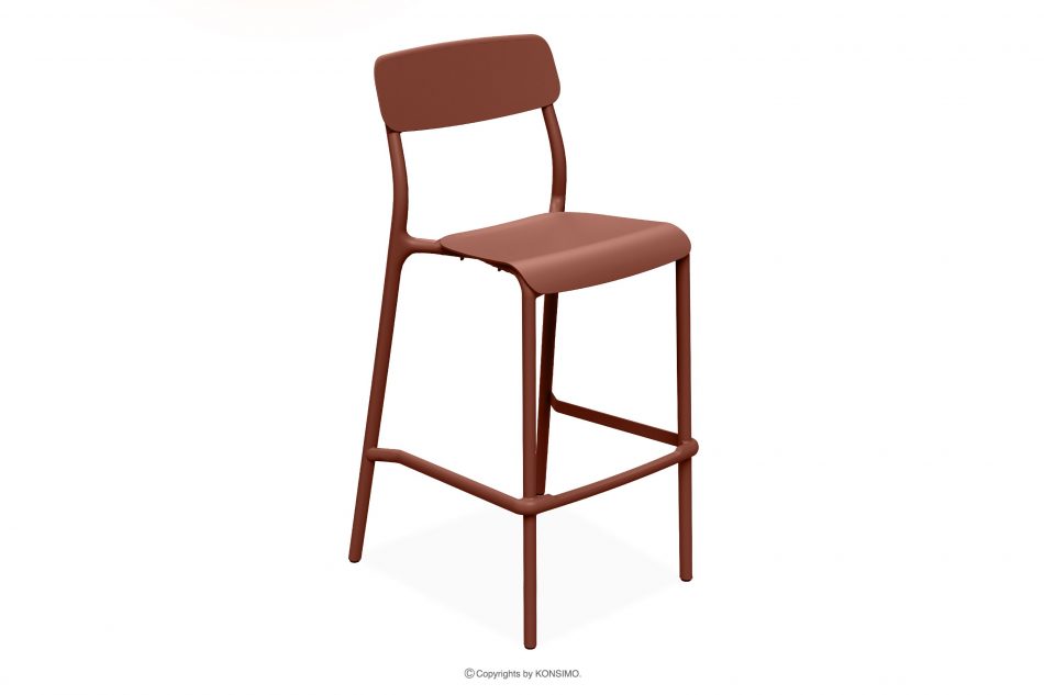 GALIO Záhradná stolička z ekologického materiálu oranžová oranžový - obrázok 0