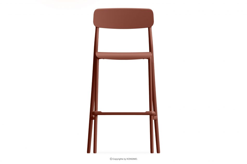 GALIO Záhradná stolička z ekologického materiálu oranžová oranžový - obrázok 2