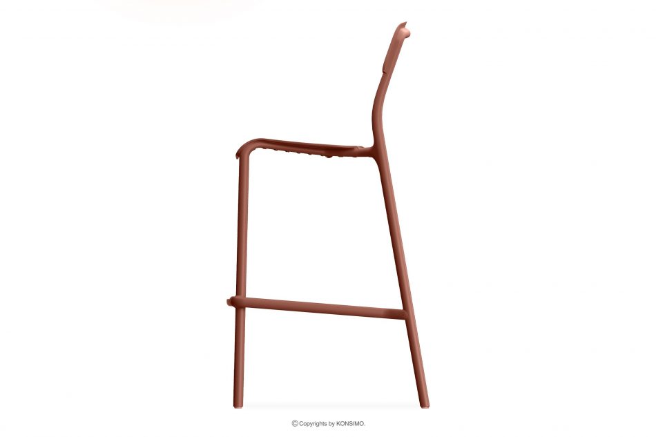 GALIO Záhradná stolička z ekologického materiálu oranžová oranžový - obrázok 3