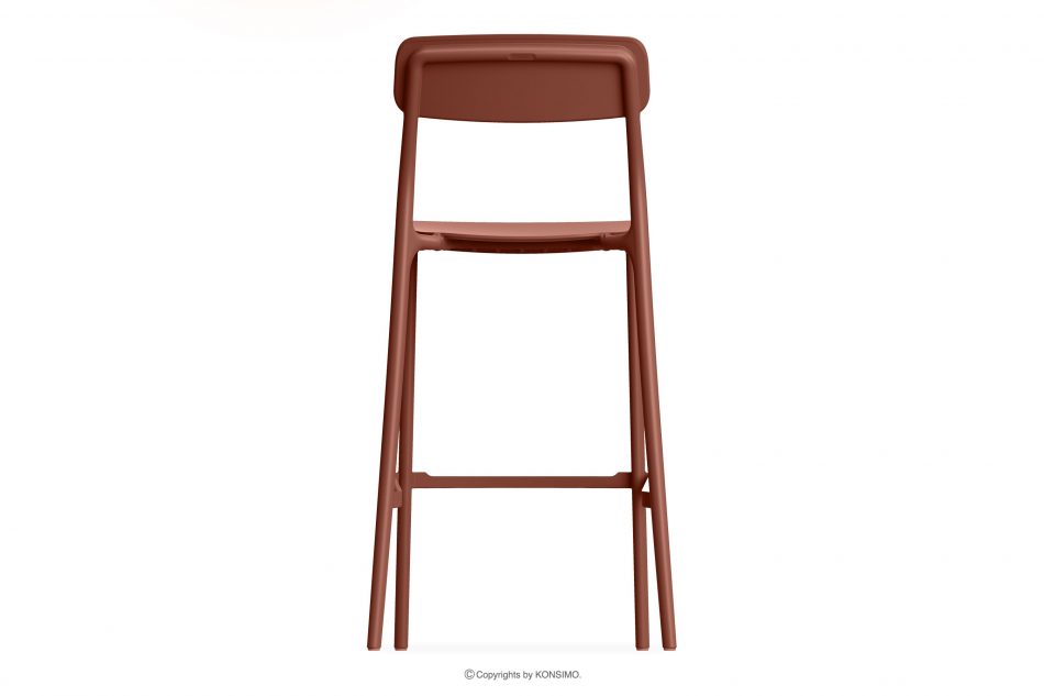 GALIO Záhradná stolička z ekologického materiálu oranžová oranžový - obrázok 4