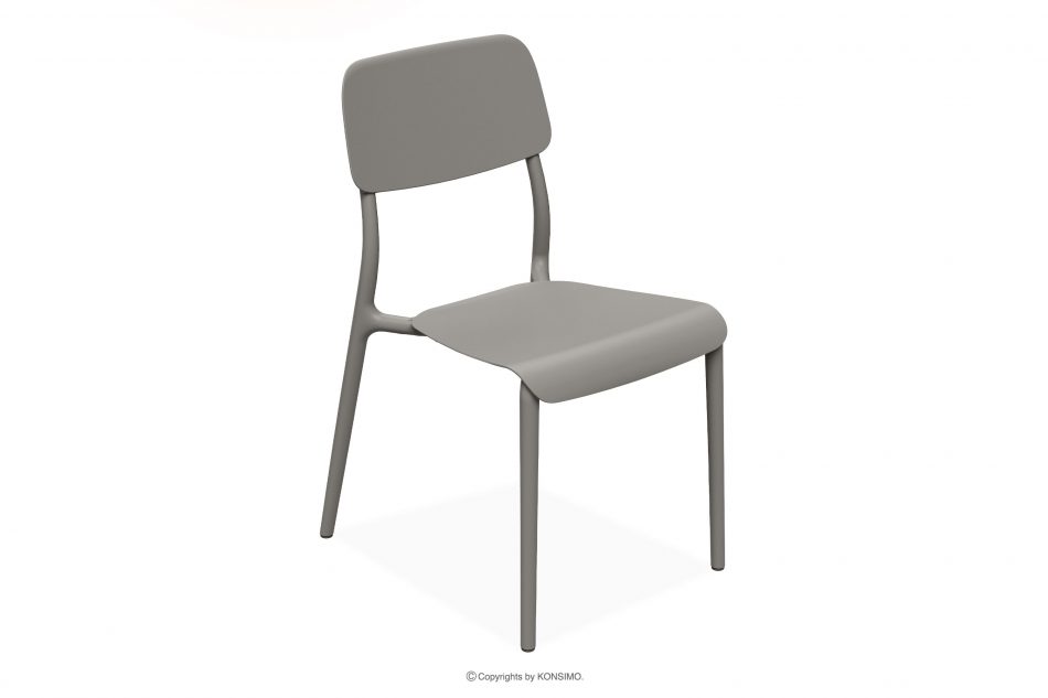 GALIO Sada záhradného nábytku stoličky a stôl z ekologického plastu 6 os. chladná hnedá chladná hnedá - obrázok 2