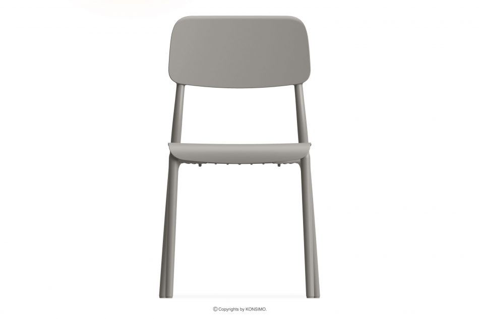 GALIO Sada záhradného nábytku stoličky a stôl z ekologického plastu 6 os. chladná hnedá chladná hnedá - obrázok 3