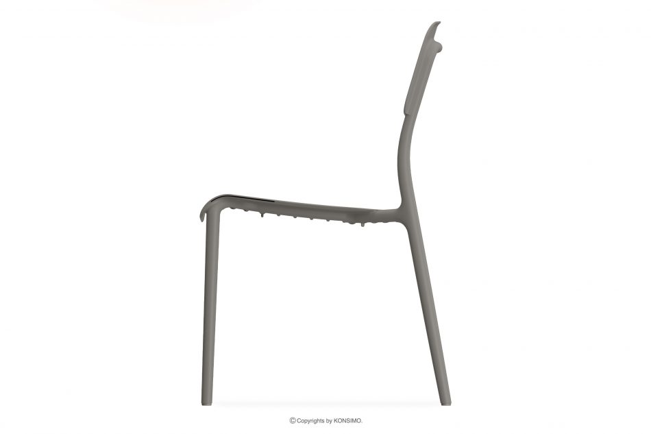 GALIO Sada záhradného nábytku stoličky a stôl z ekologického plastu 6 os. chladná hnedá chladná hnedá - obrázok 4