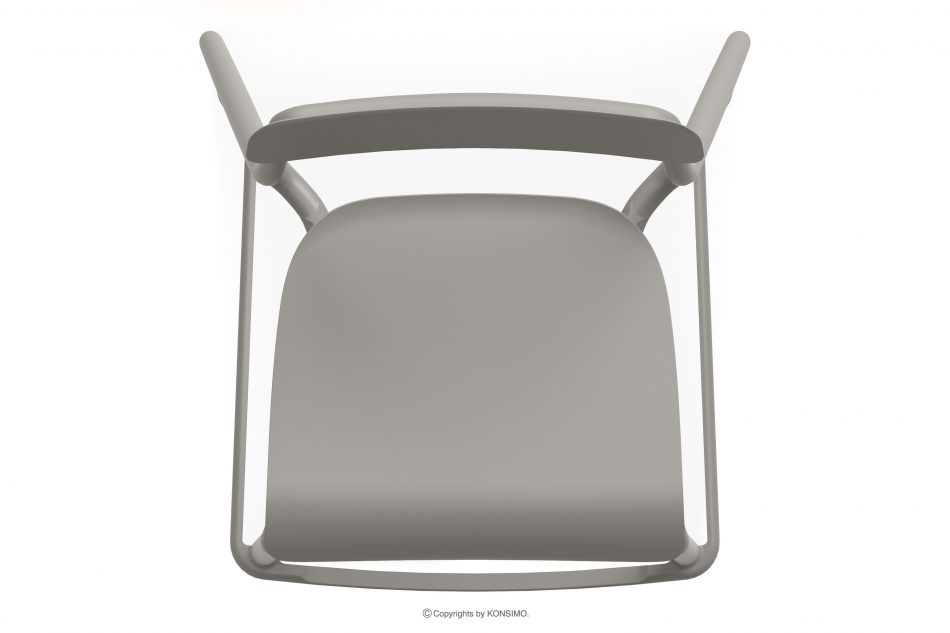 GALIO Záhradný barový stolička z ekologického materiálu 2 ks chladná hnedá chladná hnedá - obrázok 6