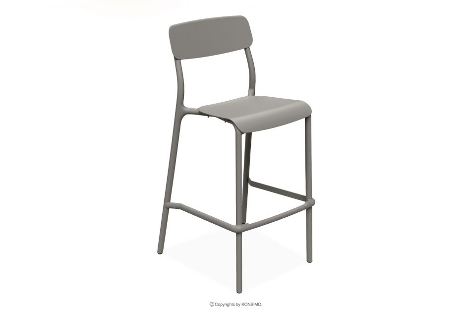 GALIO Záhradný barový stolička z ekologického materiálu 2 ks chladná hnedá chladná hnedá - obrázok 2