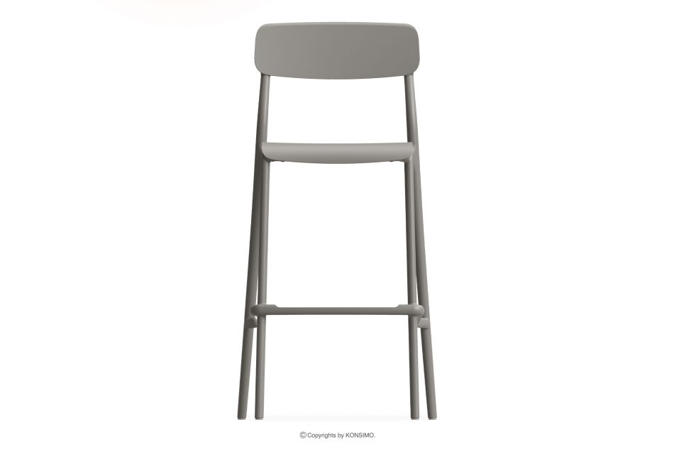 GALIO Záhradný barový stolička z ekologického materiálu 2 ks chladná hnedá chladná hnedá - obrázok 3
