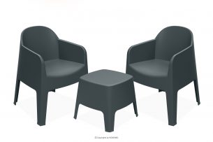 MALUS, https://konsimo.sk/kolekcie/malus/ Moderný záhradný nábytok polypropylén 2 os. antracitová antracitový - obrázok