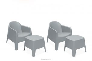 MALUS, https://konsimo.sk/kolekcie/malus/ Sada záhradného nábytku moderný polypropylén sivý šedý - obrázok