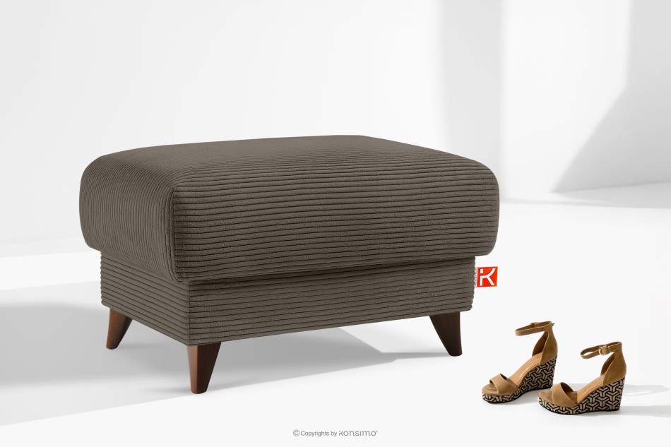 GUSTAVO II Puf do obývacej izby s úložným priestorom tkanina struska béžová béžová - obrázok 6