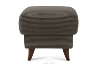 Podnožka do obývacej izby s úložným priestorom tkanina štruktúrovaná sivobéžová