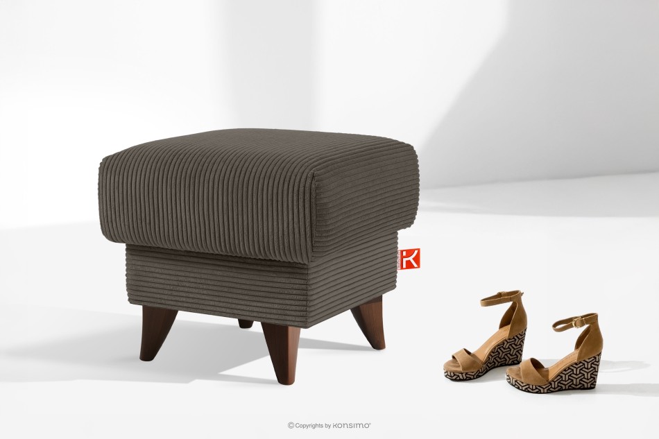 GUSTAVO II Podnožka do obývacej izby s úložným priestorom tkanina štruktúrovaná sivobéžová sivobéžová - obrázok 6