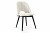 TINO Čalúnená jedálenská stolička boucle biela/čierna 2 ks. biela/čierna - obrázok 3