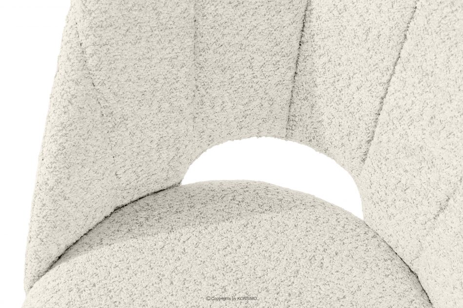 TINO Čalúnená jedálenská stolička boucle biela/čierna 2 ks. biela/čierna - obrázok 6