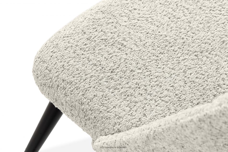 TINO Čalúnená jedálenská stolička boucle biela/čierna 2 ks. biela/čierna - obrázok 7