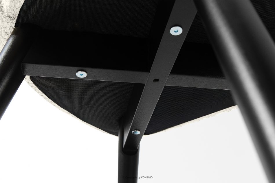 TINO Čalúnená jedálenská stolička boucle biela/čierna 2 ks. biela/čierna - obrázok 8