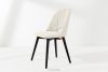 TINO Čalúnená jedálenská stolička boucle biela/čierna 2 ks. biela/čierna - obrázok 2