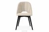 TINO Čalúnená jedálenská stolička boucle svetlá béžová/čierna 2 ks. svetlá béžová/čierna - obrázok 4