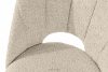 TINO Čalúnená jedálenská stolička boucle svetlá béžová/čierna 2 ks. svetlá béžová/čierna - obrázok 7