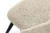 TINO Čalúnená jedálenská stolička boucle svetlá béžová/čierna 2 ks. svetlá béžová/čierna - obrázok 8