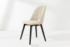 TINO Čalúnená jedálenská stolička boucle svetlá béžová/čierna 2 ks. svetlá béžová/čierna - obrázok 2